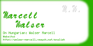 marcell walser business card